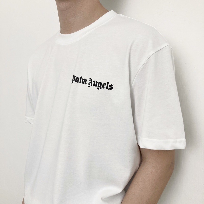 Áo thun tay lỡ palm angels logo