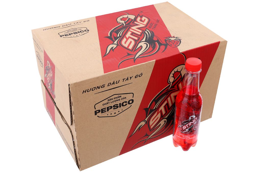 Combo 6 Chai Sting Dâu 330ml