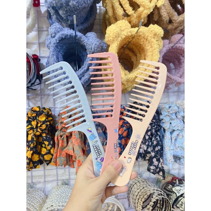 Lược chải tóc họa tiết hình thú dễ thương ( Loại Thưa - Loại Dày)