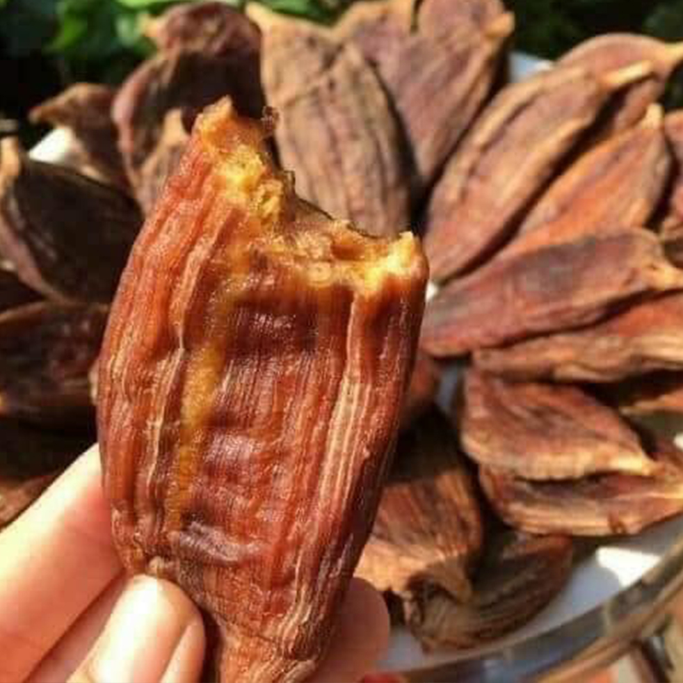 [HCM]Chuối Hồng Sấy Dẻo Vỏ Lụa Bến Tre (sử dụng luôn vỏ) - Túi Hút Chân Không 500g - Đồ ăn vặt NGON BỔ RẺ TỐT cho sức khỏe