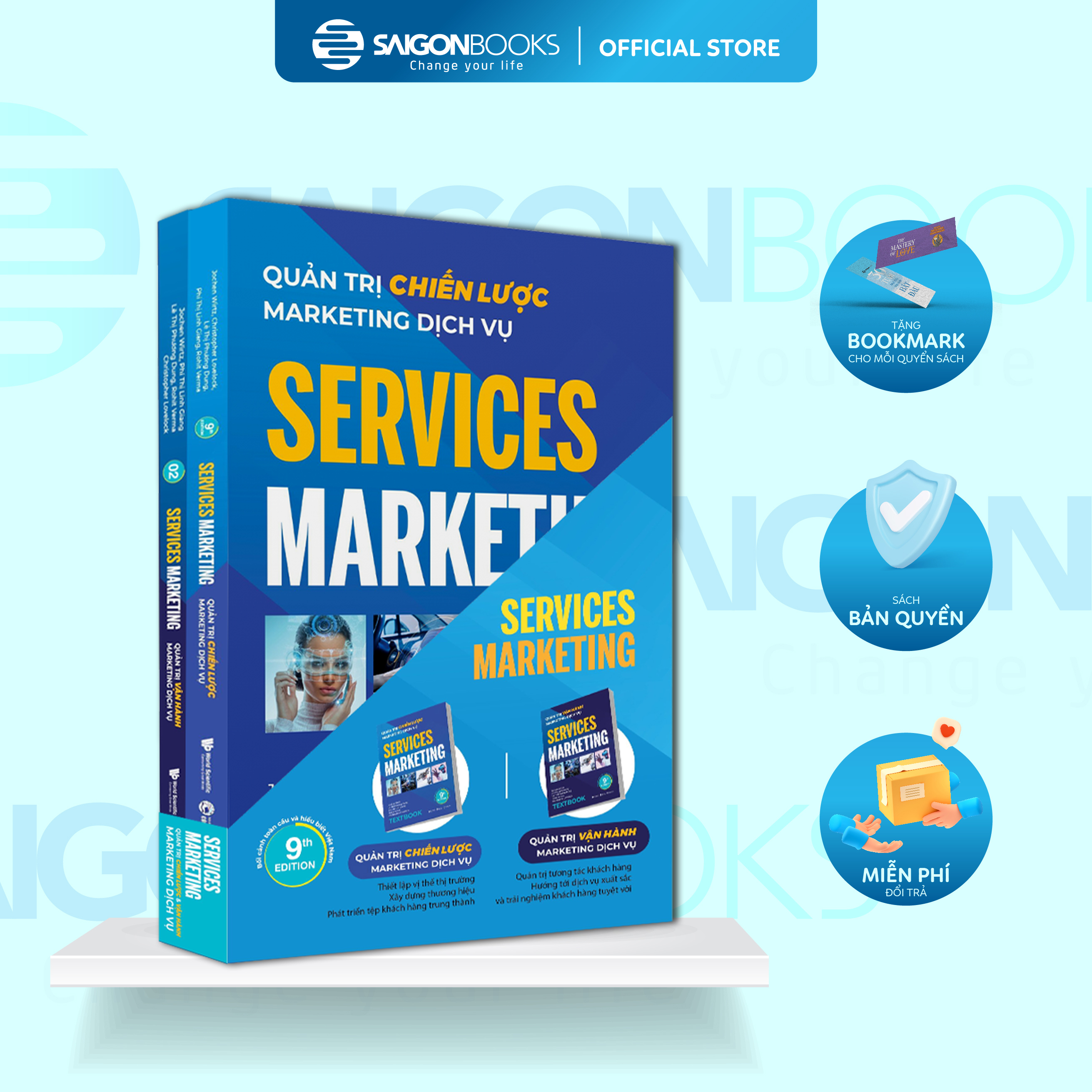 Bộ sách Textbook - Services Marketing (Combo 2 cuốn)