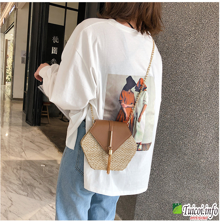 [Giá gốc tại xưởng] túi cói lục giác