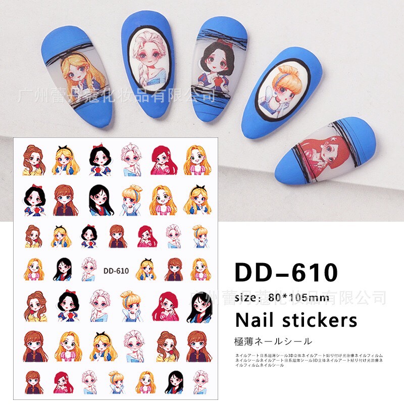 STICKER DÁN MÓNG CÔNG CHÚA