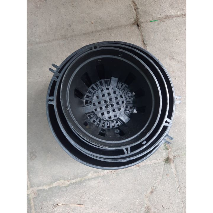 Chậu nhựa đen trồng lan, cây cảnh đủ size