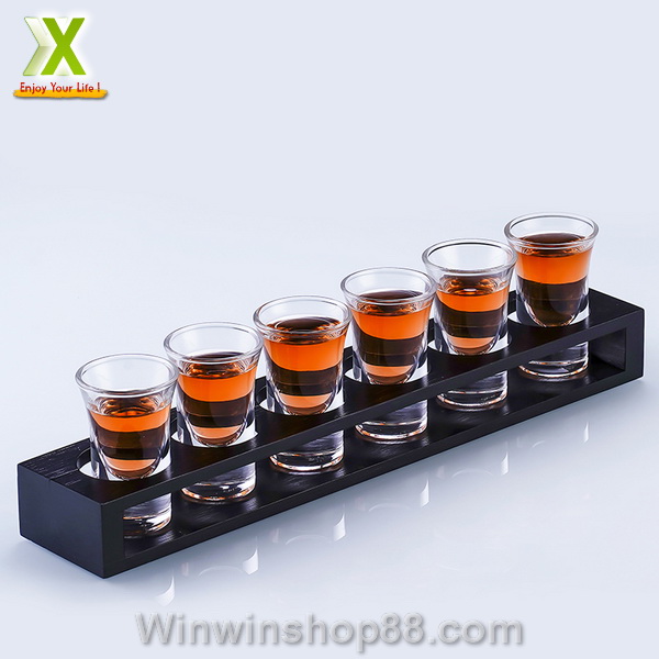 Khay đựng 6 ly rượu uống full shot