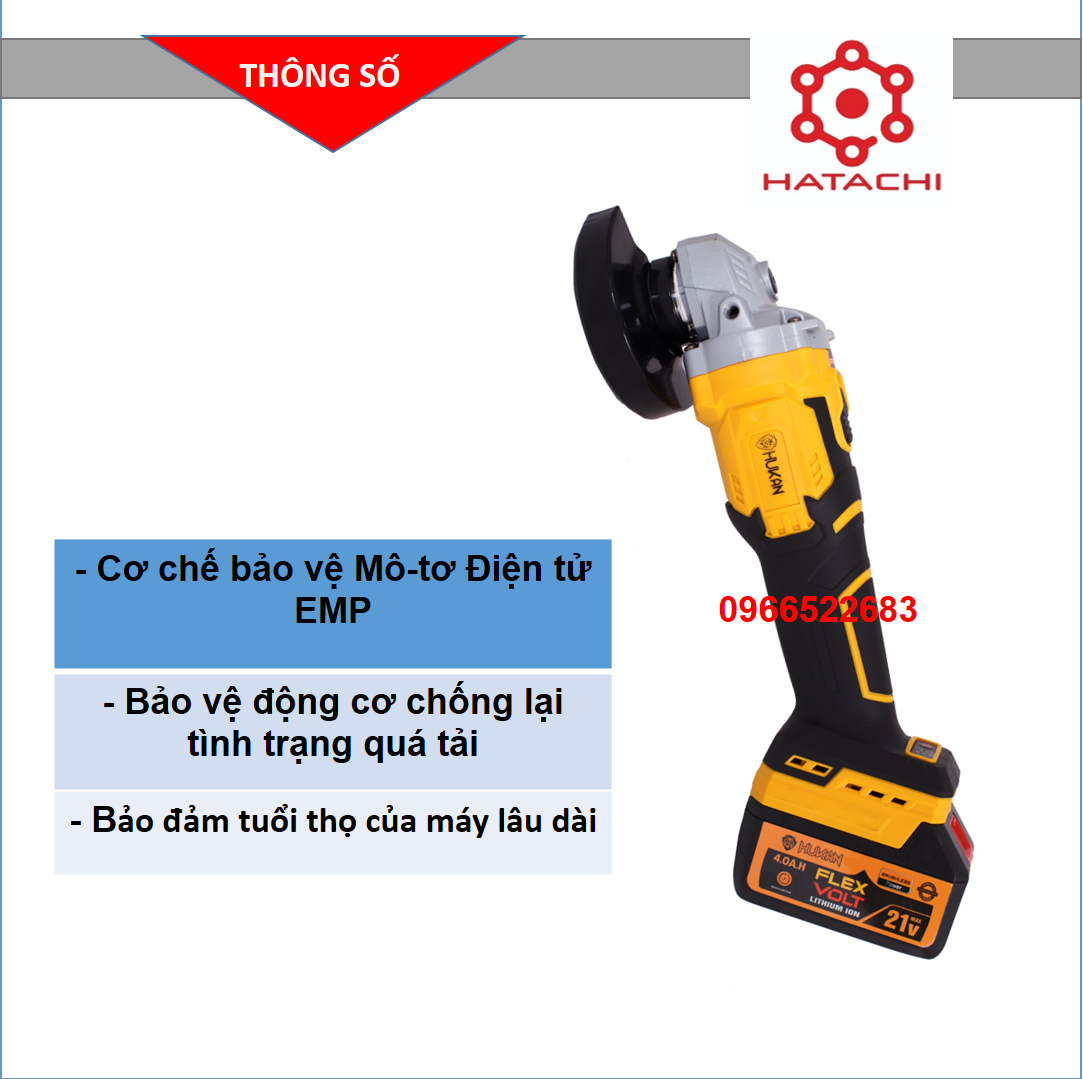 Máy mài pin Hukan