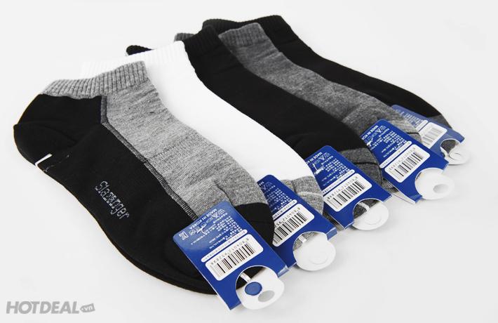 Bộ 5 Đôi Tất Vớ Slazenger Cổ Cao Hàn Quốc [Đủ Mầu]