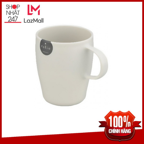 Cốc uống nước cao cấp Folio màu trắng sữa nội địa Nhật Bản