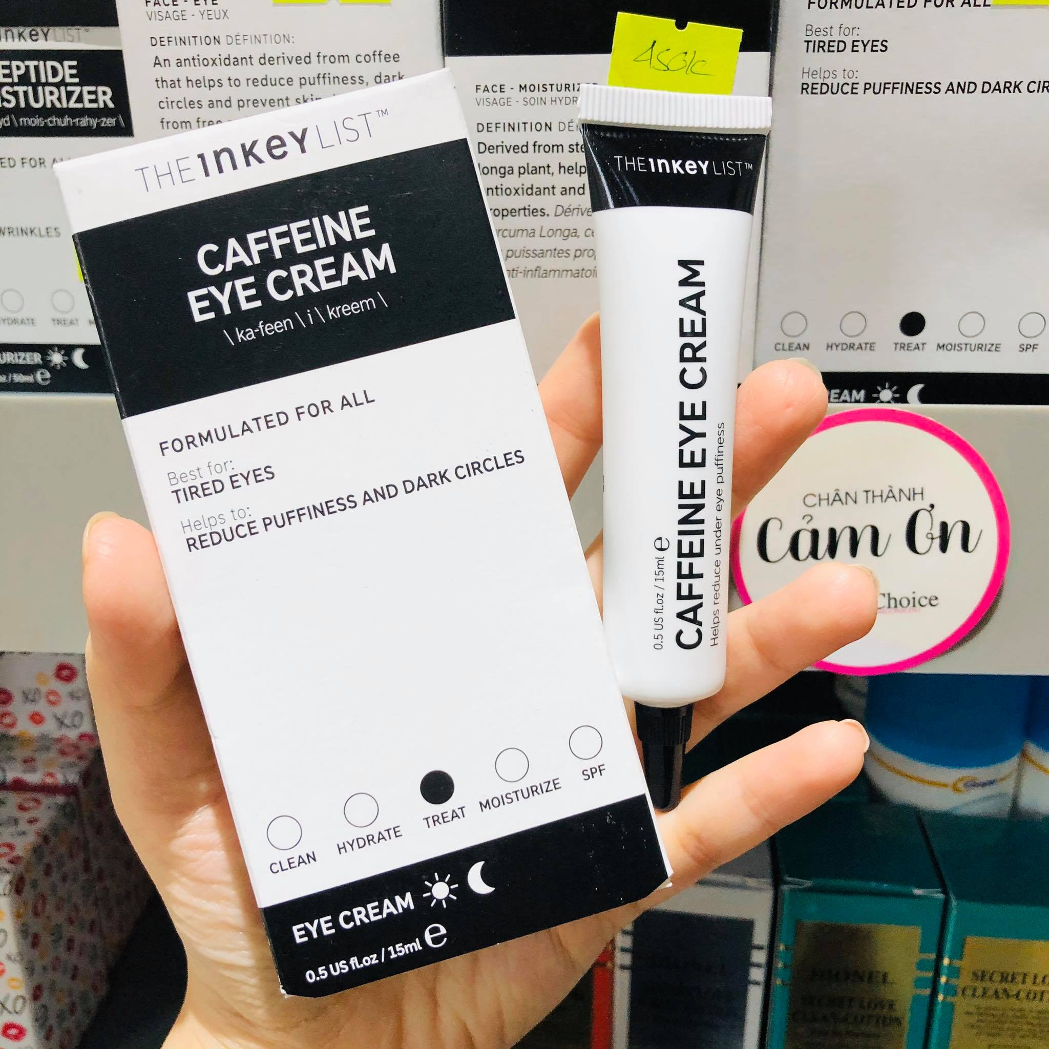 Kem Mắt The INKEY List Caffeine Eye Cream (15mL)