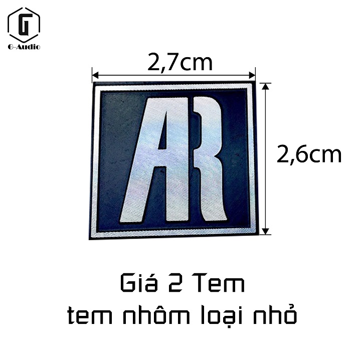 Tem Loa AR Loại Nhôm Nhỏ