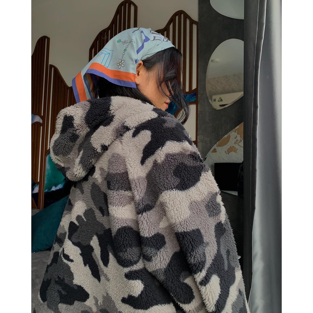 [HCM]ÁO KHOÁC ZOMBIE CAMO FUR COAT