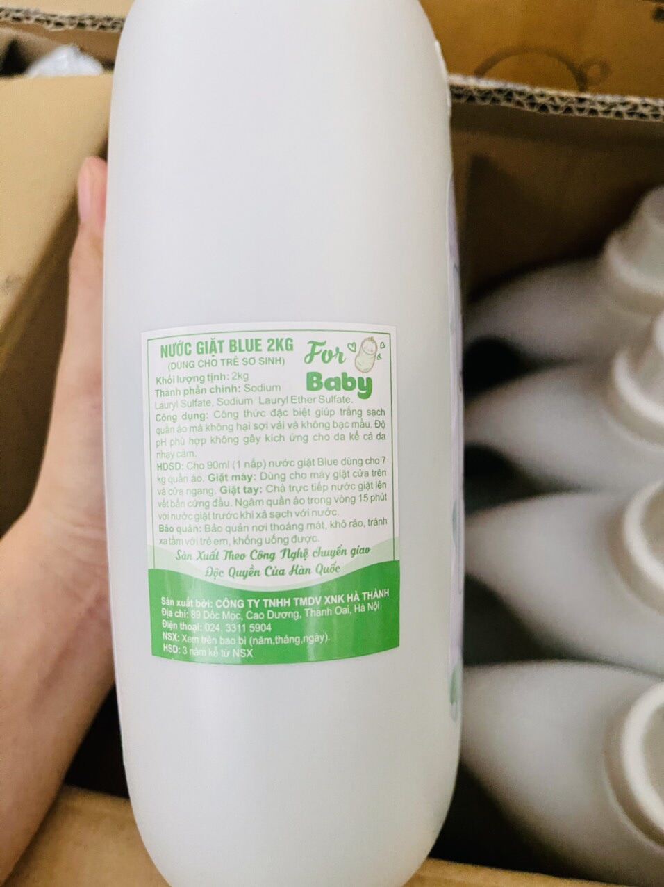 Nước giặt blue Hàn quốc chai 2kg