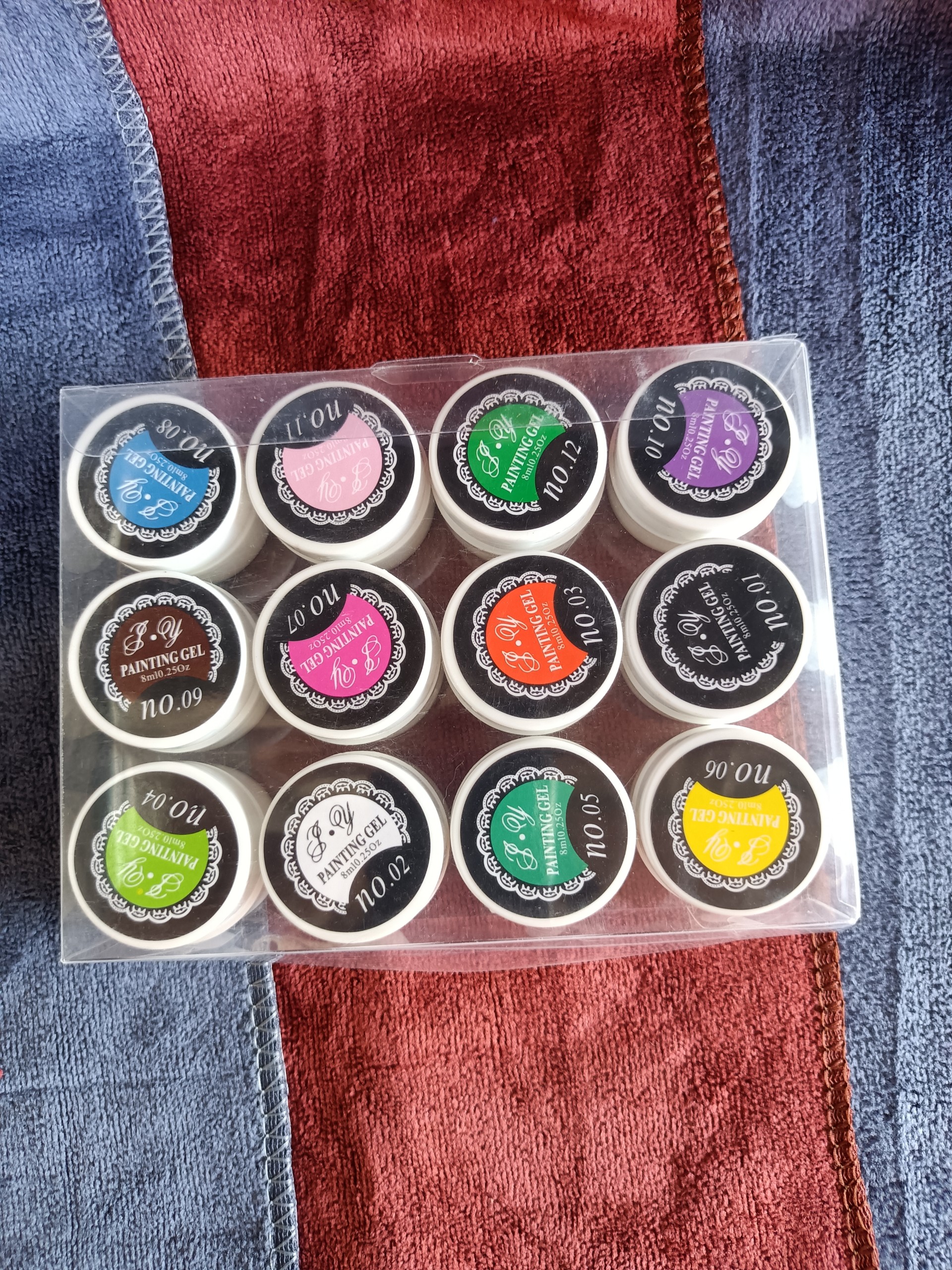 Gel vẽ móng 12 màu/set P.Y