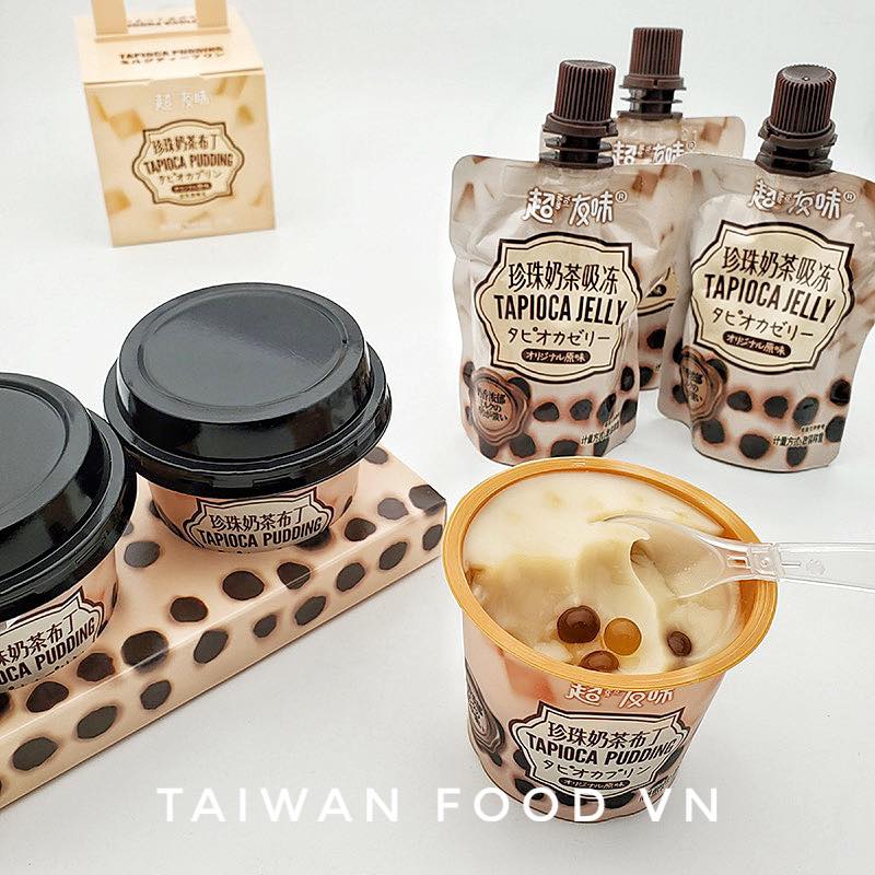 [ Sẵn hàng ] 1 lốc 3 hộp Thạch PUDDING TRÂN CHÂU TRÀ SỮA TAPIOCA