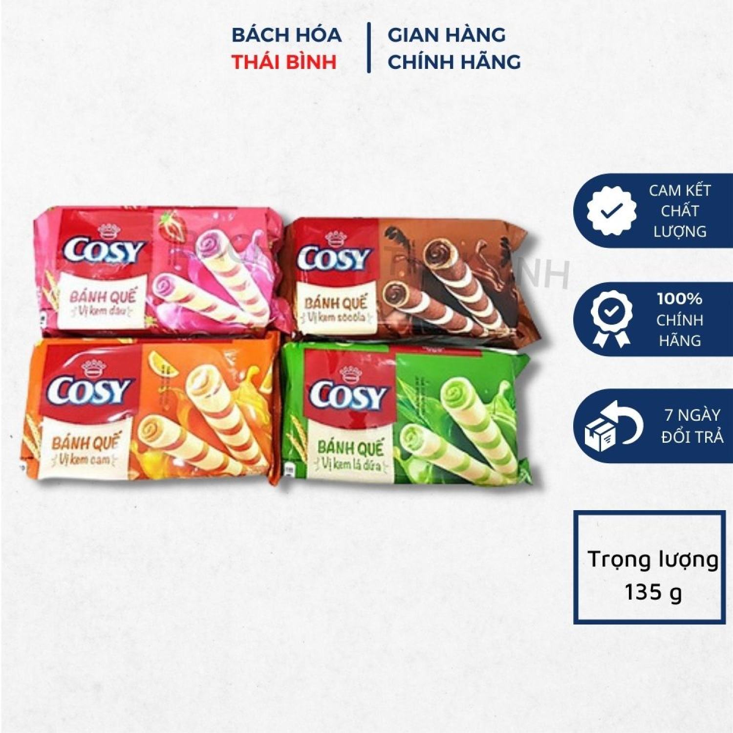 Bánh quế Cosy Kinh Đô đủ vị 135g