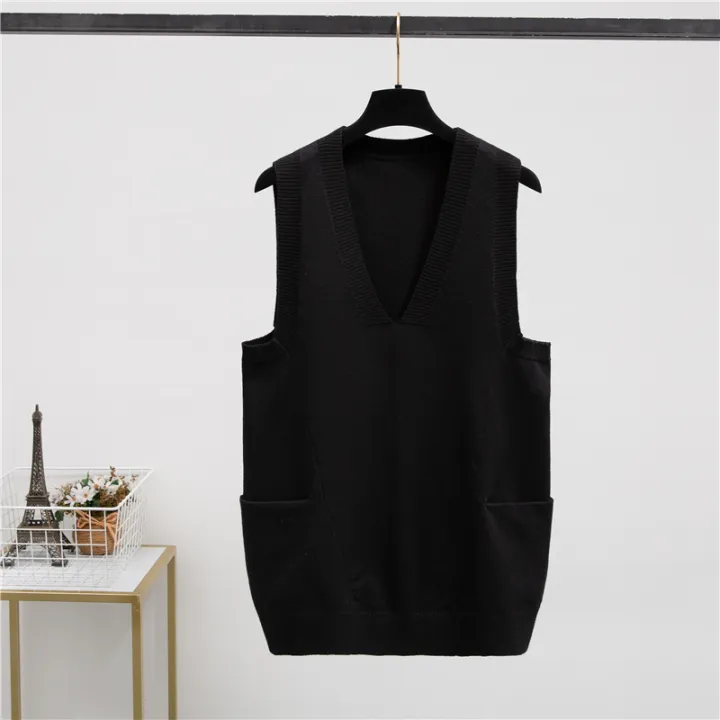 plus size knitted vest