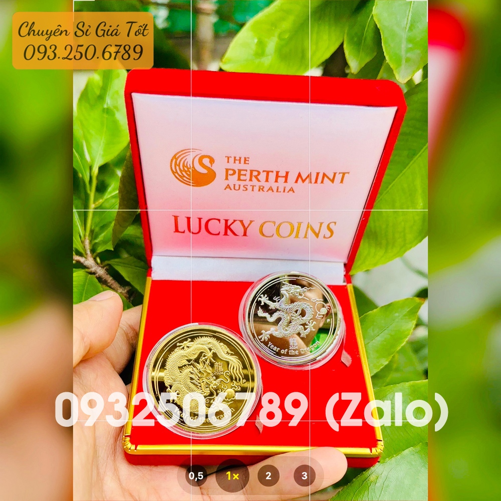 Xu Hình Con Rồng của Úc Vàng phát hành Tết 2024 cùng hộp nhung đỏ (HN)