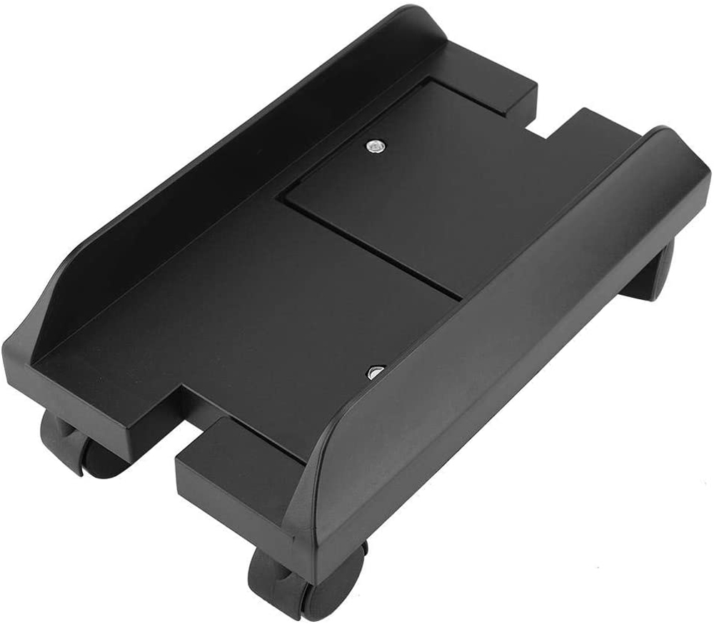 Adjustable CPU Stand for PC Computer Case Holder Bracket Desktop Mainframe Storage Rack with Brake with 4 Caster Wheels