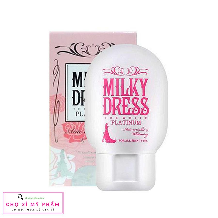 Milky dress the white platinum