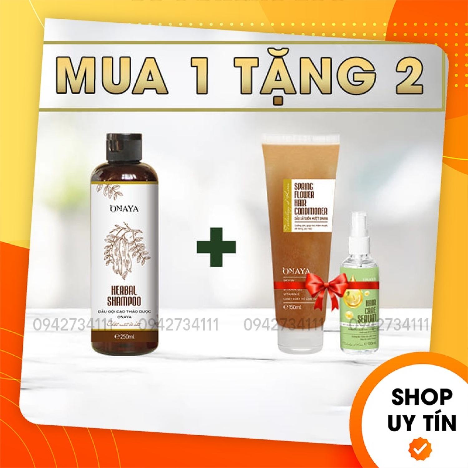Dầu gội cao thảo dượᴄ onaya - mua dầu gội tặng dầu xả và xịt tóc