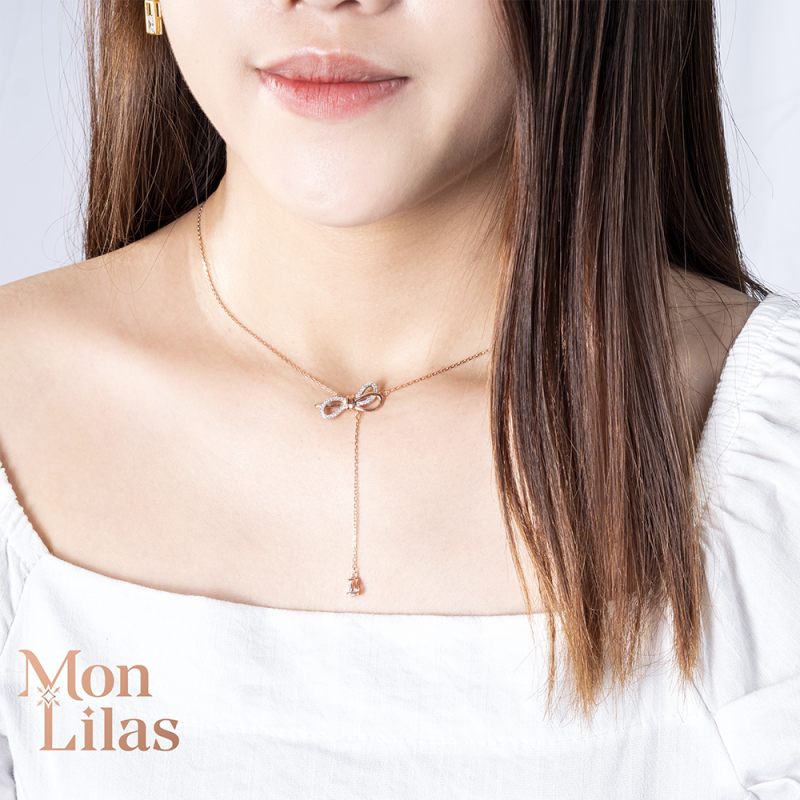 Dây chuyền bạc dáng dài thời trang cho nữ D0420006 - Trang sức Mon Lilas