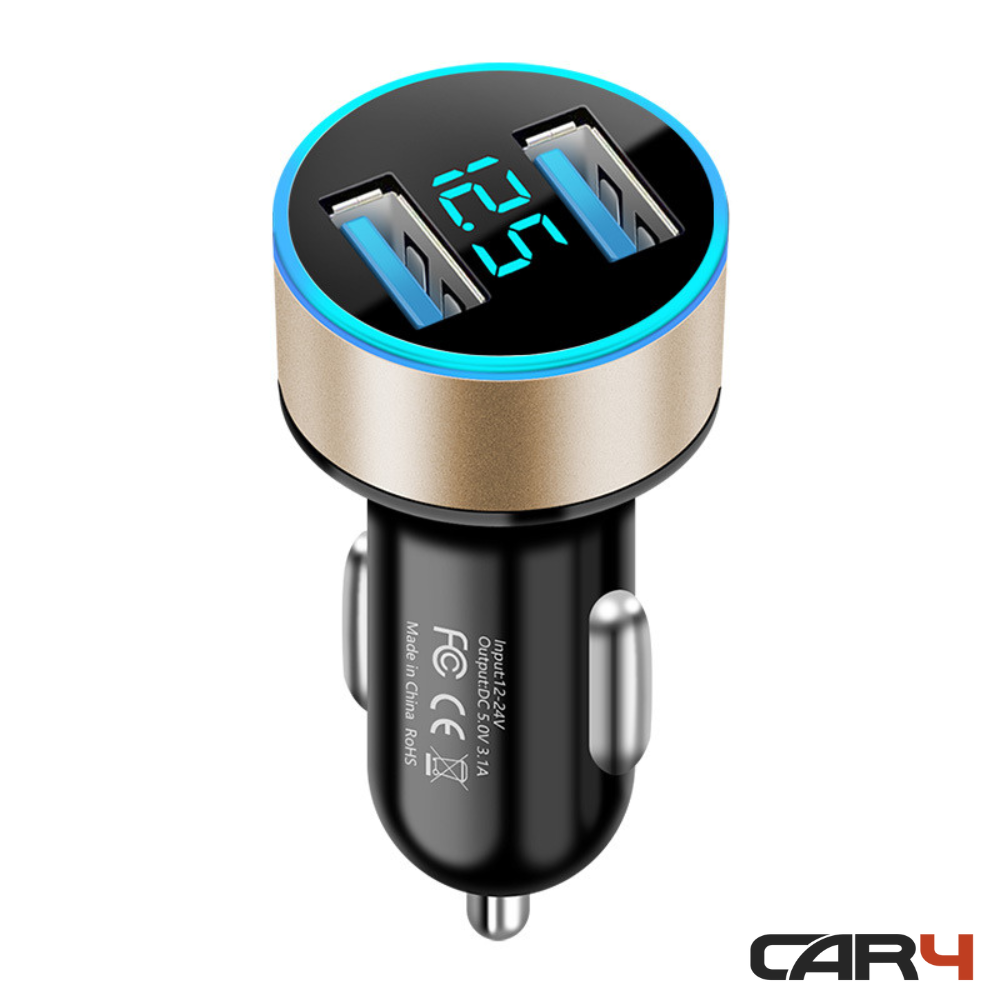 Tẩu sạc nhanh ô tô 2 cổng USB Car4 - (KM Khai Trương)