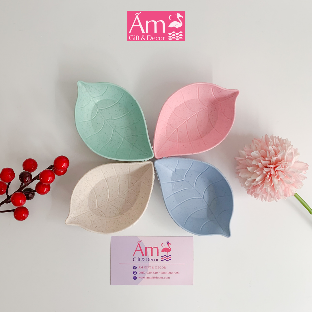 Bát ăn dặm mini cho bé lúa mạch free bpa an toàn - gáo hoa ăn dặm nhỏ nhựa lúa mạch - chén gia vị ăn dặm cho bé tập ăn chất liệu nhựa lúa mạch an toàn