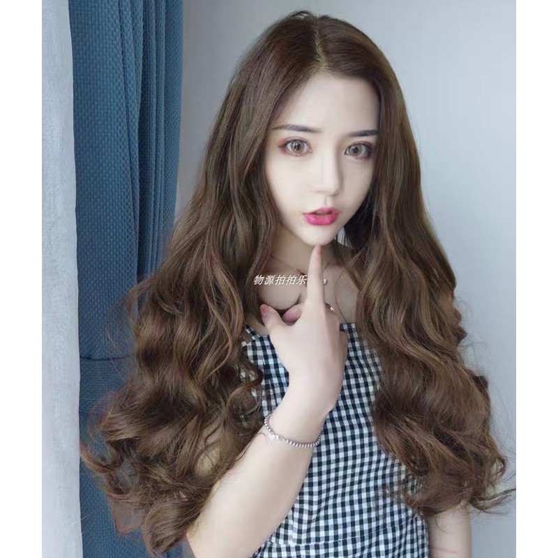 [Mã FAXANH1505 giảm 10K đơn 50K] 🌸FREESHIP🌸Tóc giả kẹp xoăn 50cm ms 033