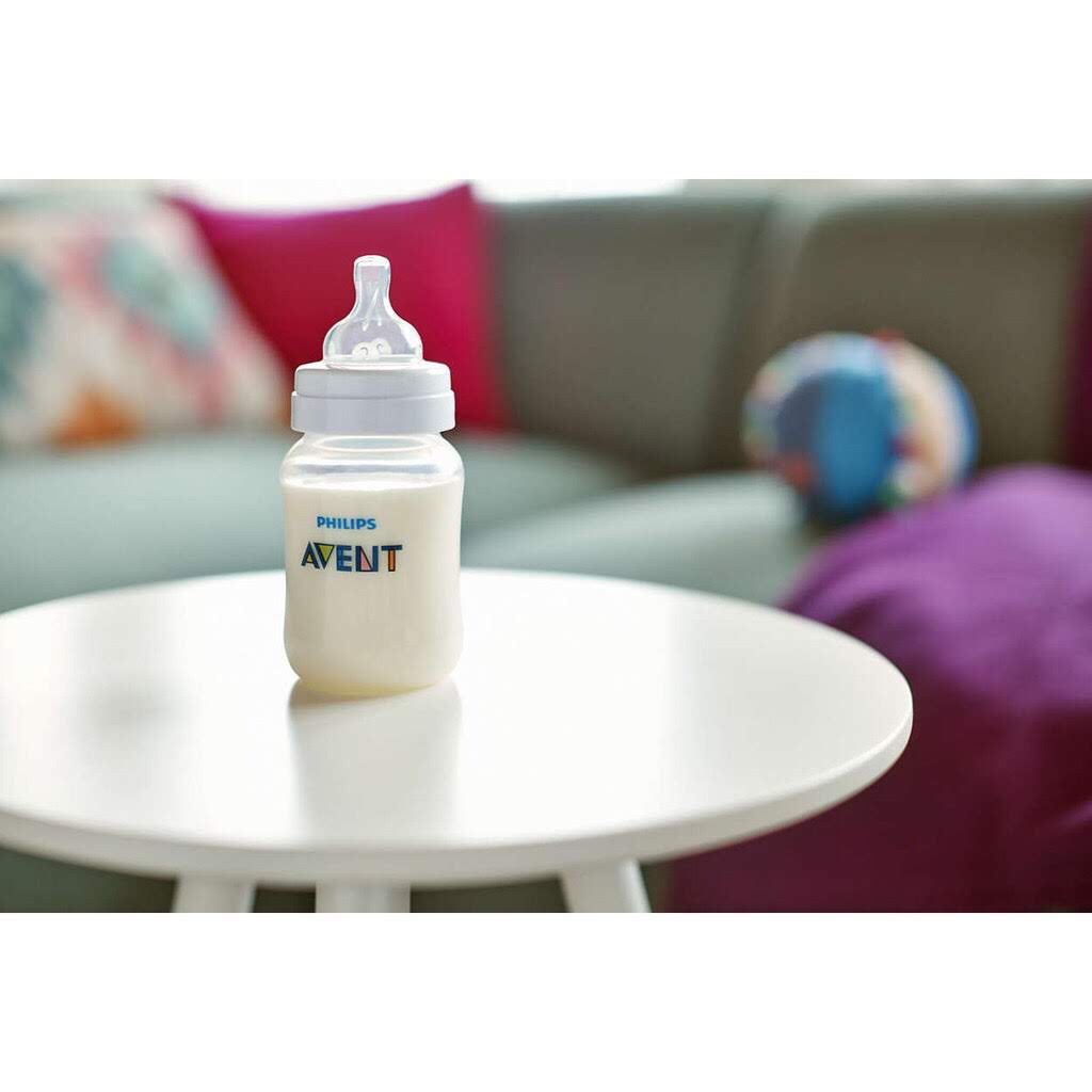 Bình sữa Thiết kế cổ điển Avent Classic 260ml (Núm số 2, từ 3-6 tháng)