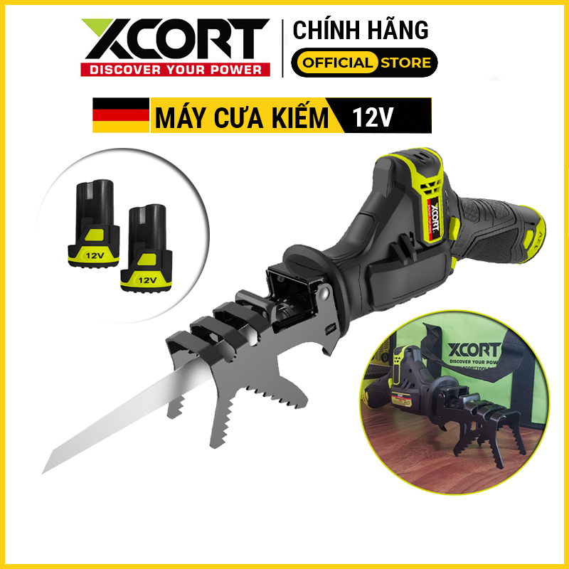 [ MẪU MỚI ] Máy cưa kiếm - Máy cưa kiếm dùng pin 12V XCORT