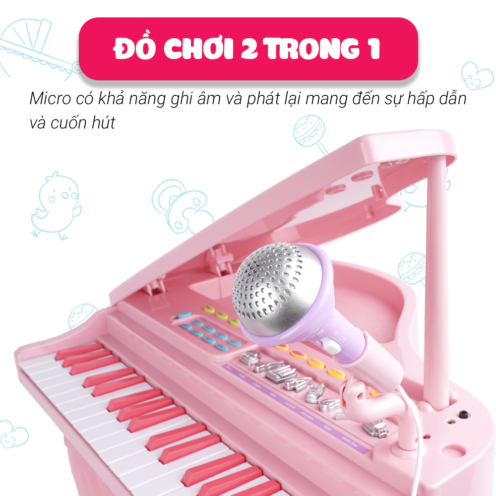 1 Đàn Piano Winfun Kèm Mic Cho Bé (Hàng Qùa Tặng) SHOP BE DAU TAY