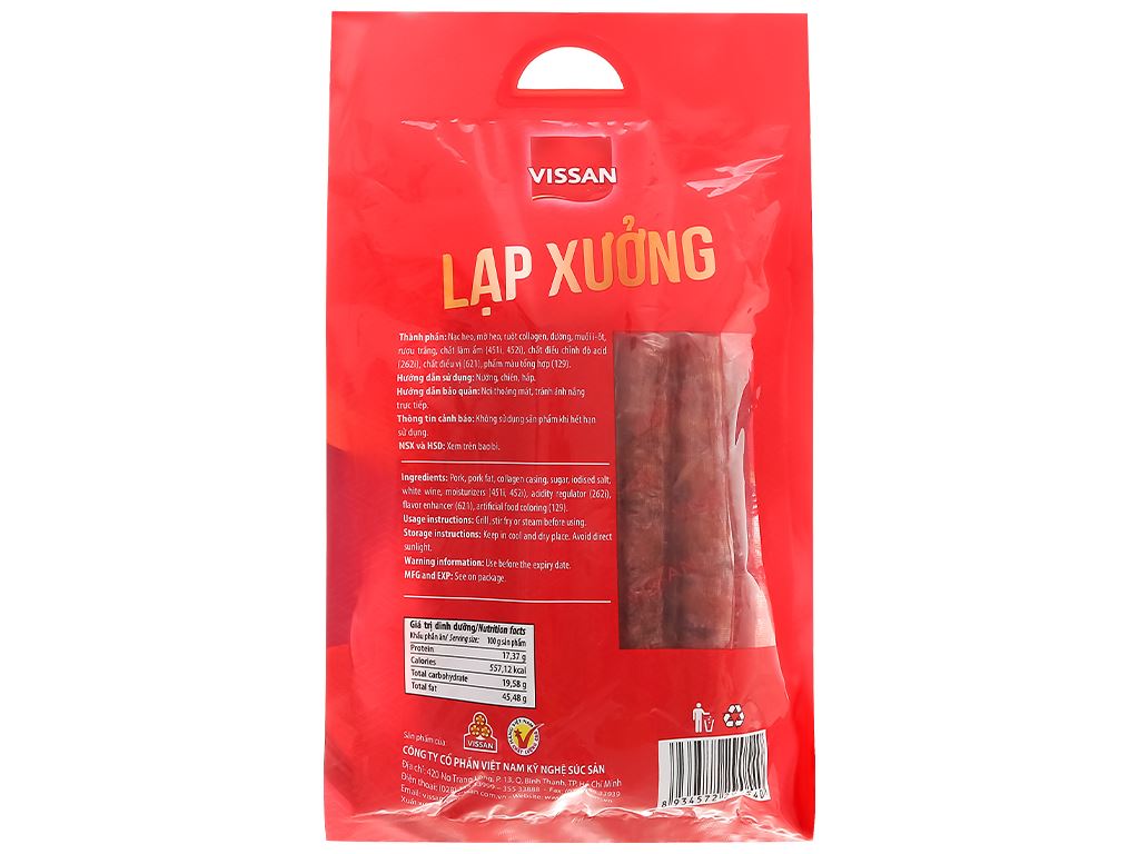 [Siêu thị WinMart] - Lạp xưởng Vissan gói 500g