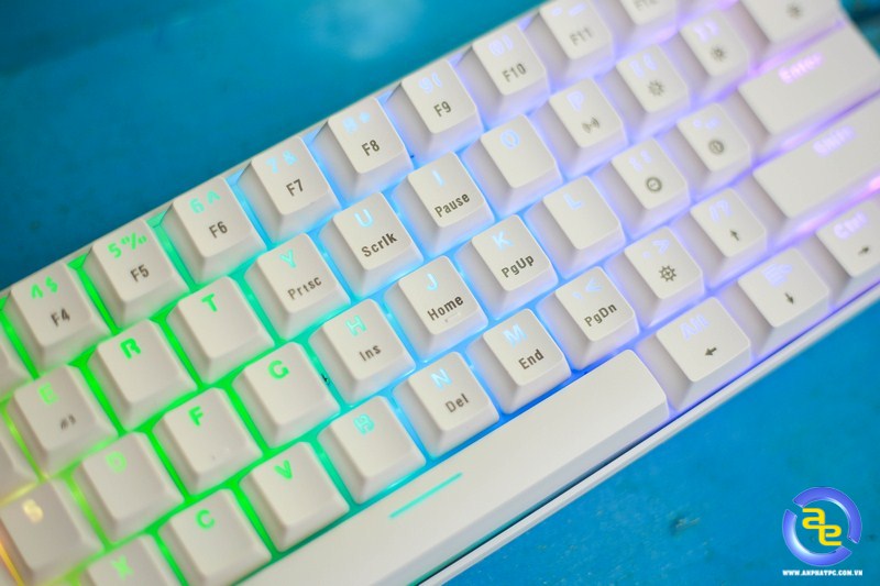 Bàn phím cơ E-DRA EK361W V2 Bluetooth White Blue switch