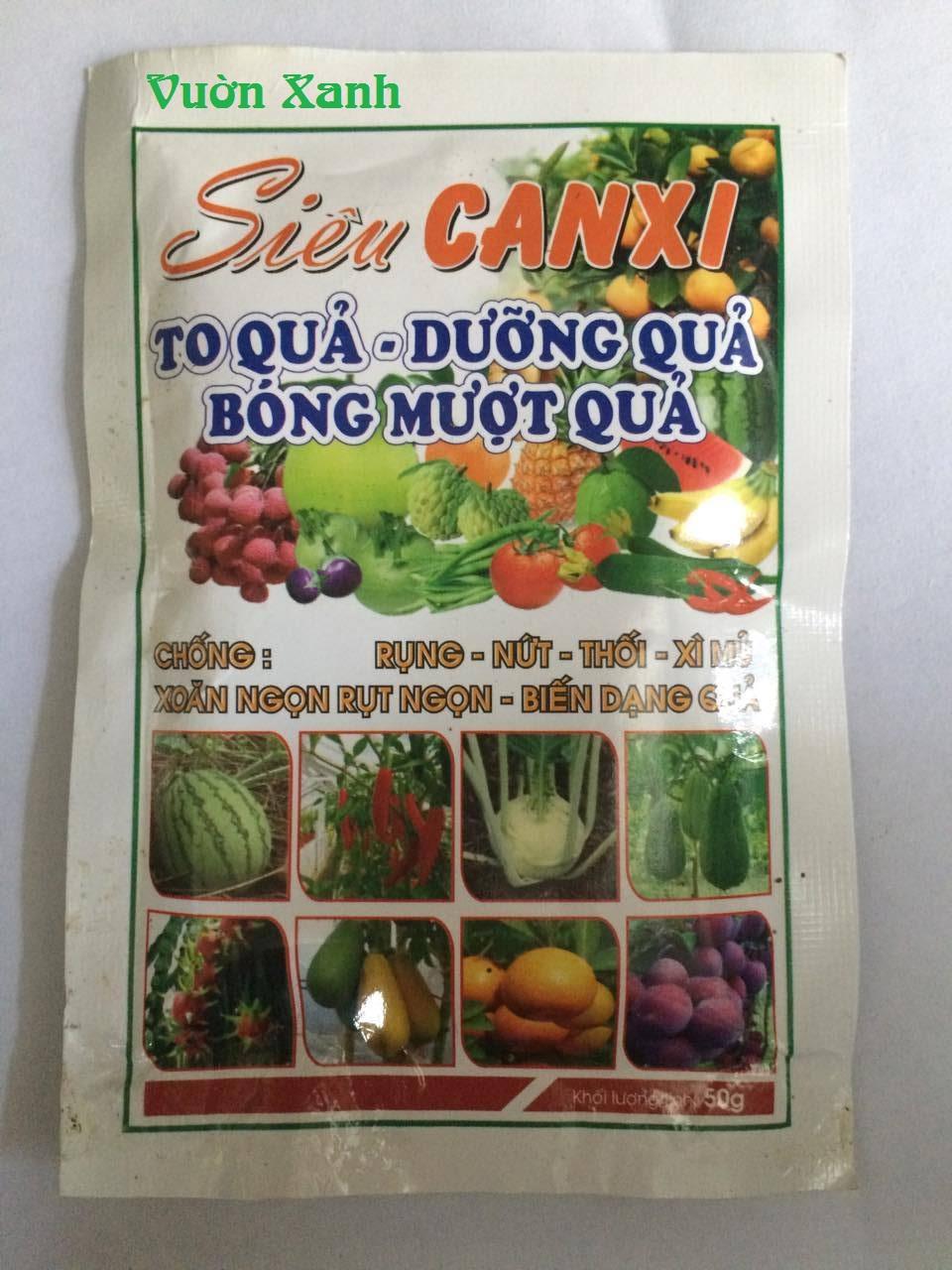 Combo 3 gói phân bón Siêu Canxi- giúp cứng cây, chống đổ ngã, cuống dai