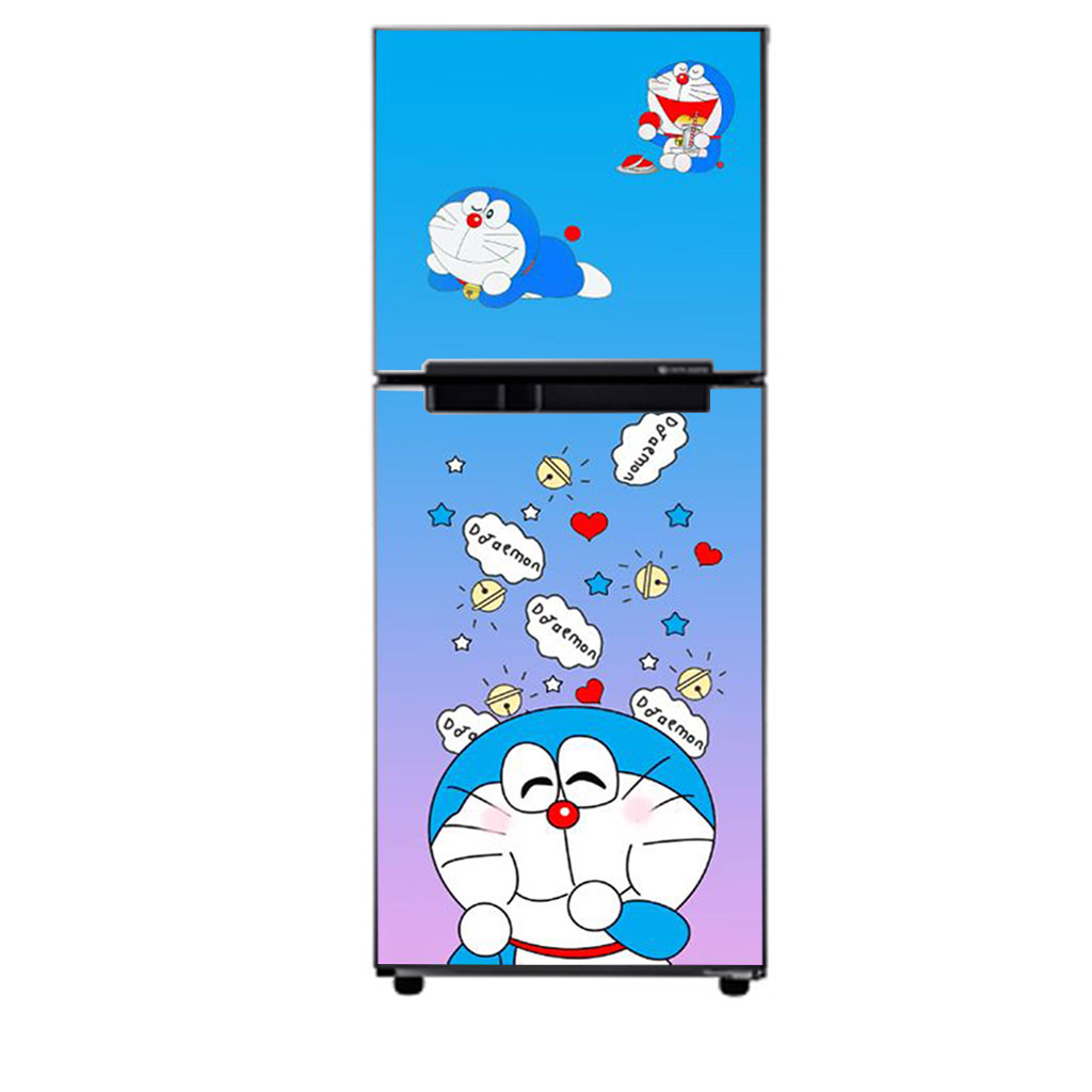 [HCM]Decal dán trang trí tủ lạnh Doraemon Mẫu 03