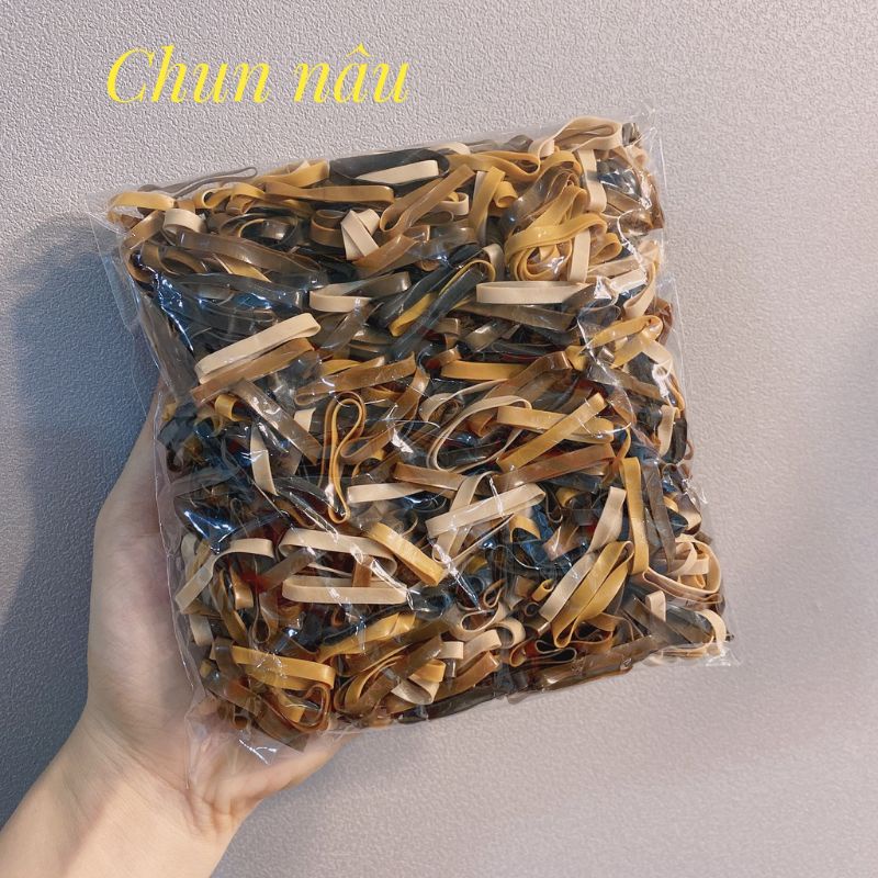 Thun Cột Tóc Đen Và Nhiều Màu Siêu Dai (50g - 100g) - loli