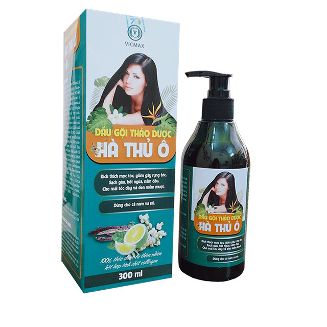 [GIẢM 5% ĐƠN 129K][HCM]Dầu Gội Thảo Dược Hà Thủ Ô 300Ml