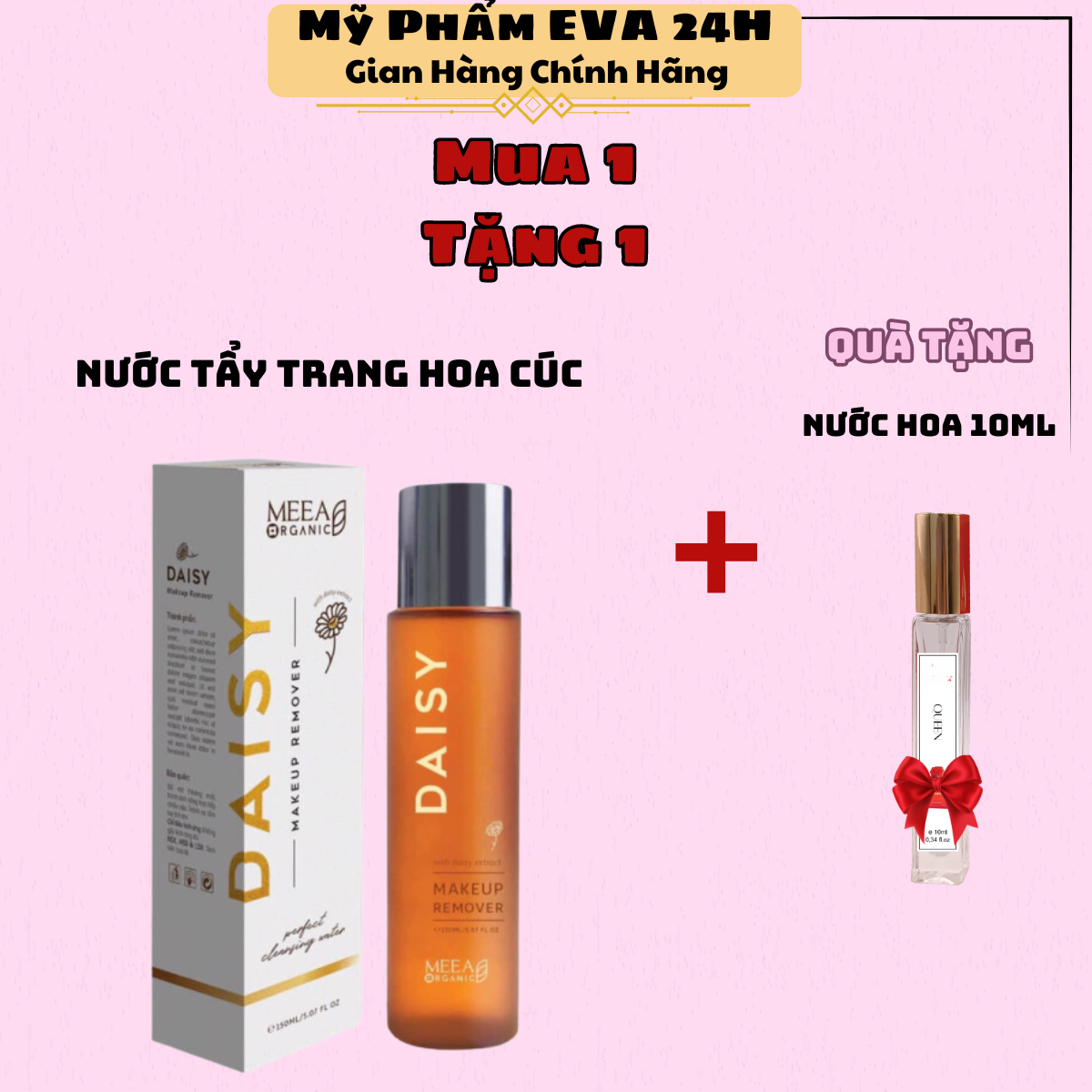 [HCM]NƯỚC TẨY TRANG DAISY HOA CÚC 150ML + tặng nước hoa