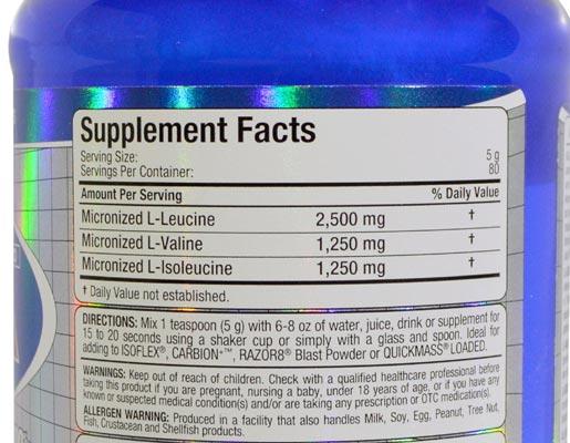[THỰC PHẨM DINH DƯỠNG THỂ THAO] Phục Hồi Tăng Cơ Allmax BCAA 2:1:1 400g