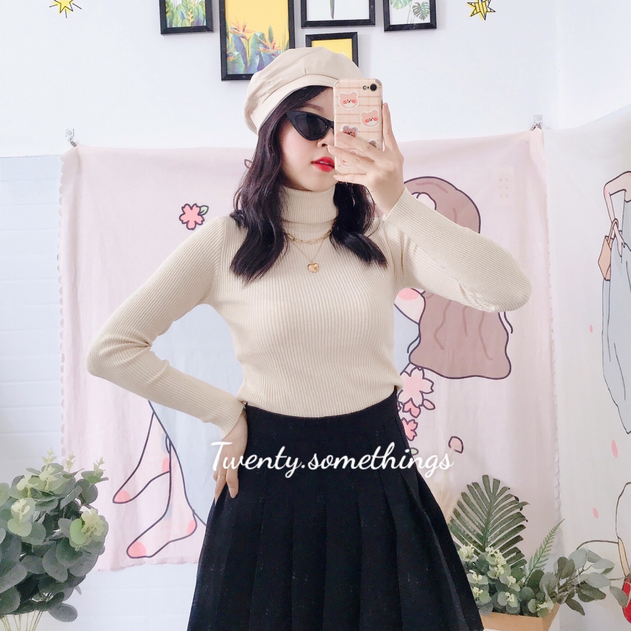 [HCM]ÁO LEN TĂM CỔ 3 PHÂN (ảnh thật/video/sẵn)