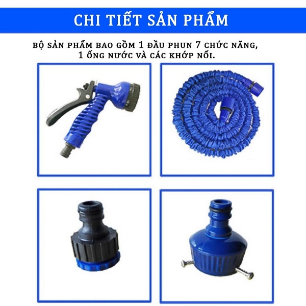 Vòi Xịt Rửa Thông Minh Giãn Nở 30m