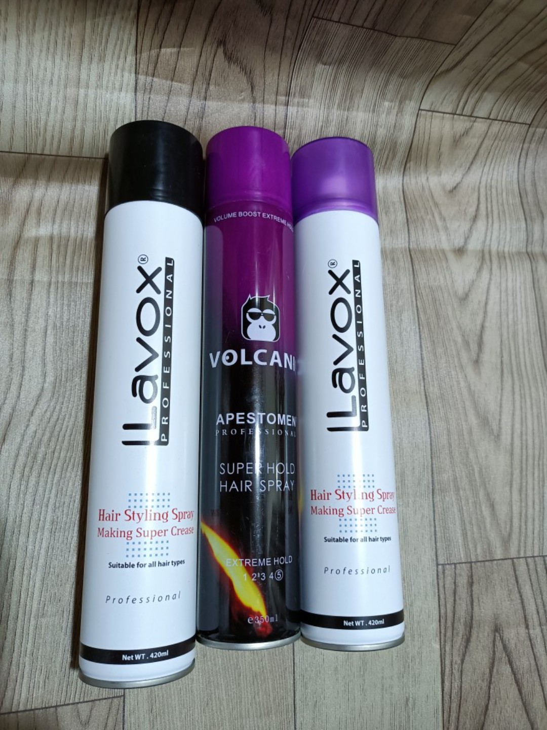 Keo xịt cứng/ mềm tóc Lavox, Volcanic 420ml