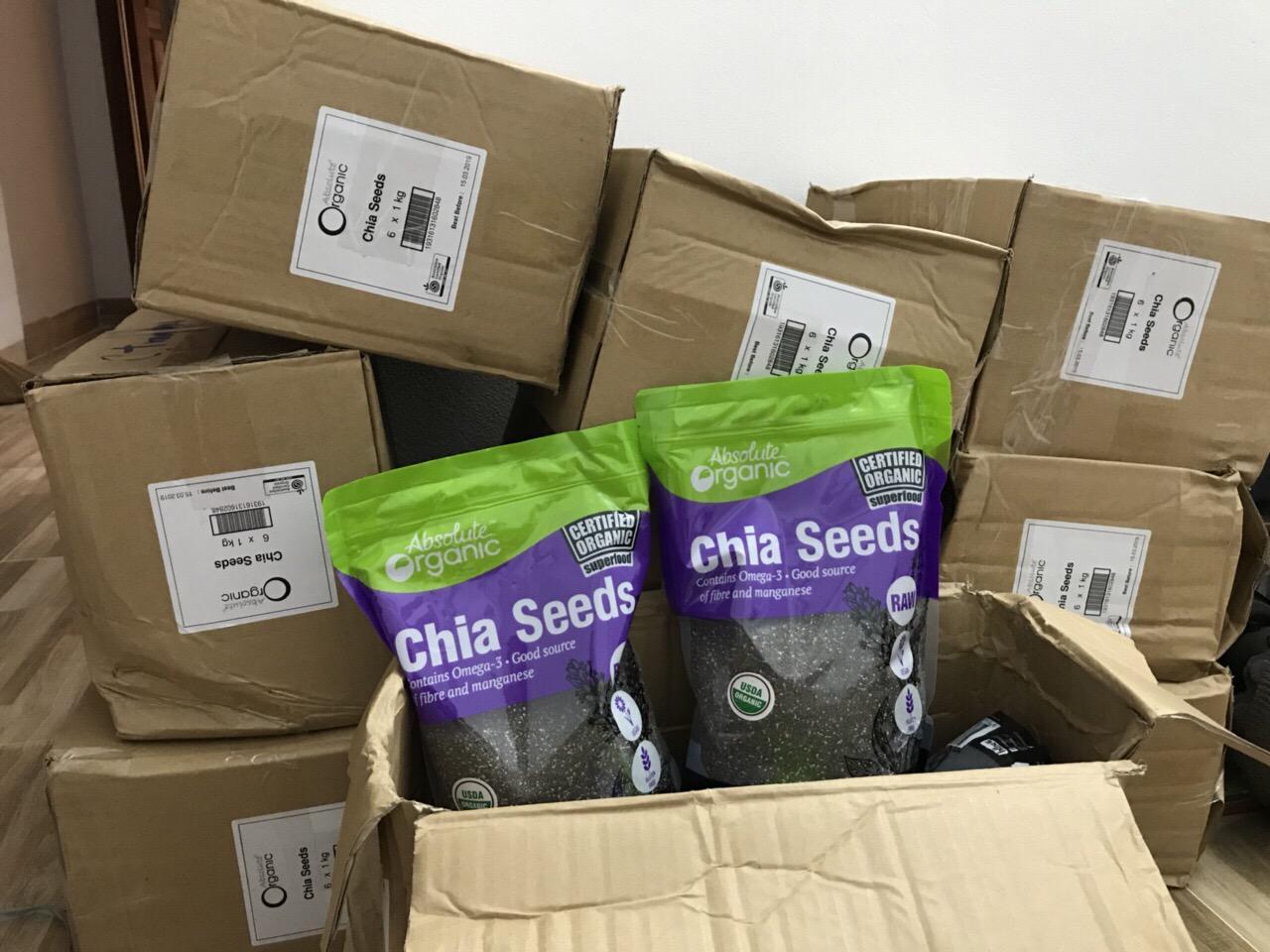Hạt chia Absolute Organic 1kg túi tím