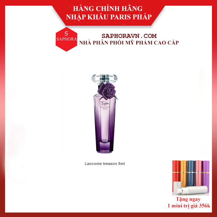 Nước Hoa Lancome Treason Midnight Rose Chính Hãng Lưu Hương Tren 16h 5ml