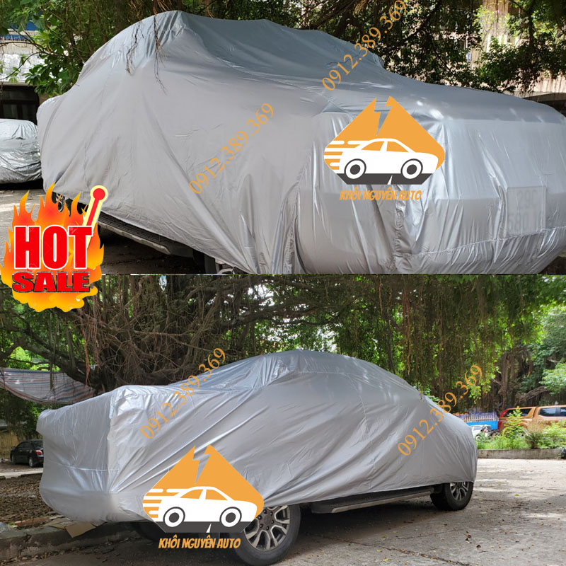 Bạt Phủ Xe Ô Bán Tải Bán Tải Ranger, Hilux, Triton, BT-50, Navara, D-Max, Colorado Bạt Trùm Xe Hơi Vải Dù 2 Da Cao Cấp Chống Mưa Nắng
