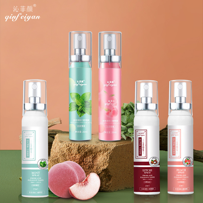 Xịt Thơm Miệng-Đào, Litchi, hương vị bạc hà