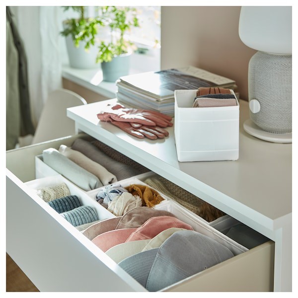 Bộ 6 hộp Skubb ikea màu trắng