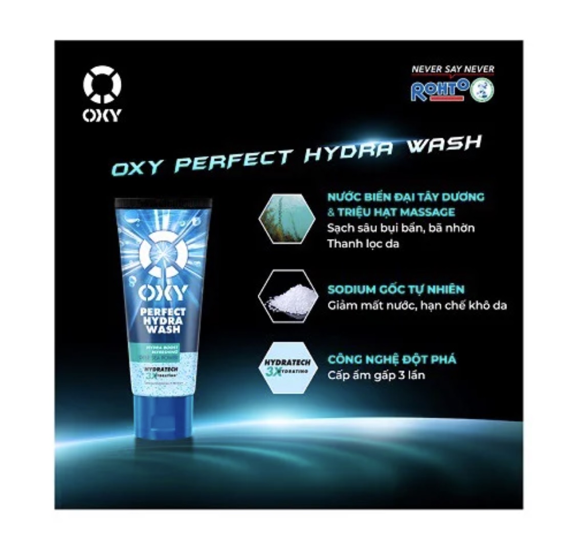 Gel Rửa Mặt OXY Perfect Hydra Wash 3X Cấp Ẩm Chuyên Sâu 100gr