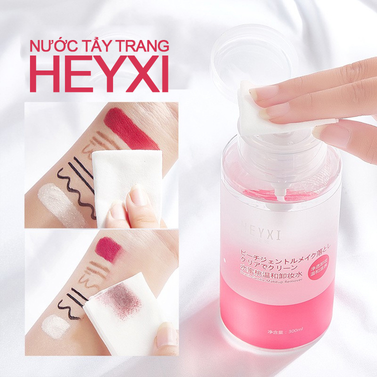 Nước tẩy trang đào heyxi 300ml sạch da