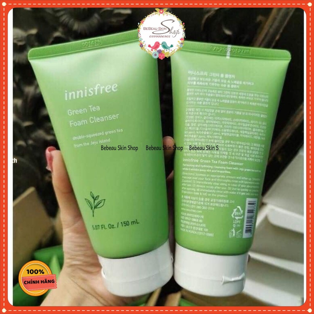 ™✿  SỮA RỬA MẶT GREEN TEA CLEANSING FOAM INNISFREE